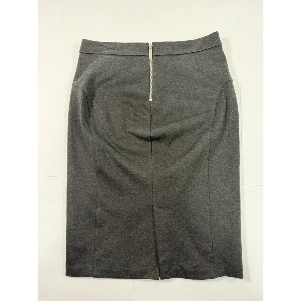 Lot Of 2 Michael Kors Women’s Pencil Skirt Size 6 Gray And Black Knee Length